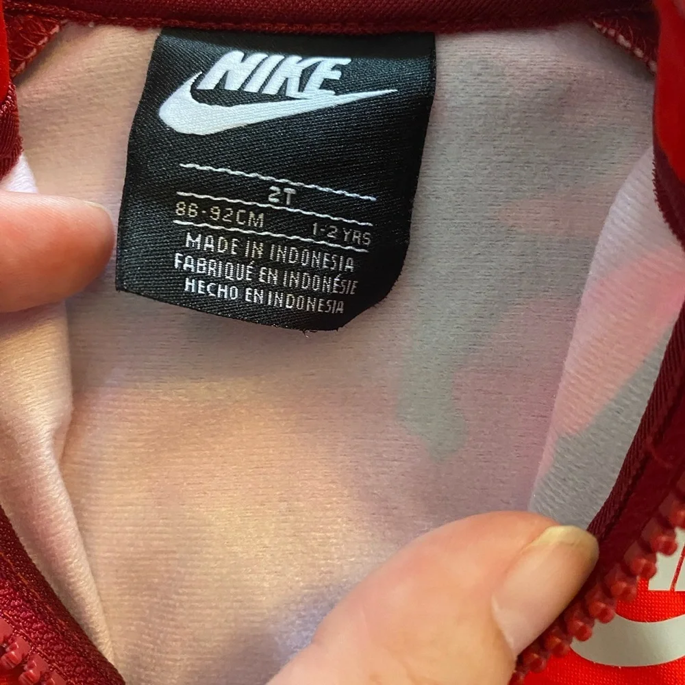 Nike Kids Red and Black Jacket